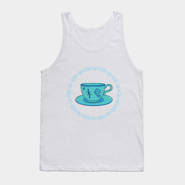 Round and Round on the Teacups Tank Top by AnnaBanana